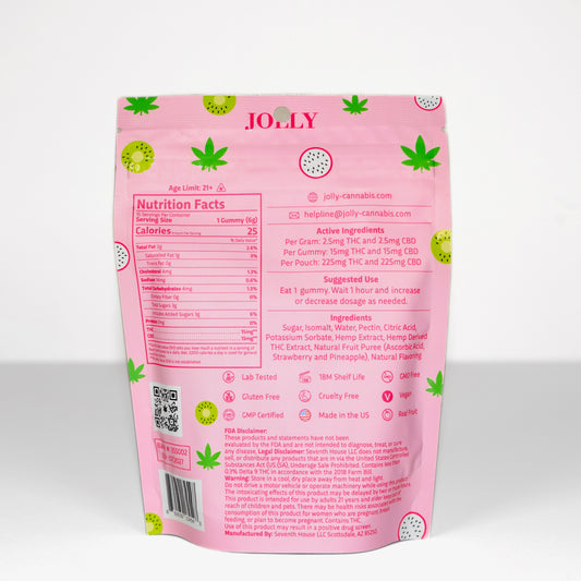 15mg (15ct) Tropical Vegan Gummies