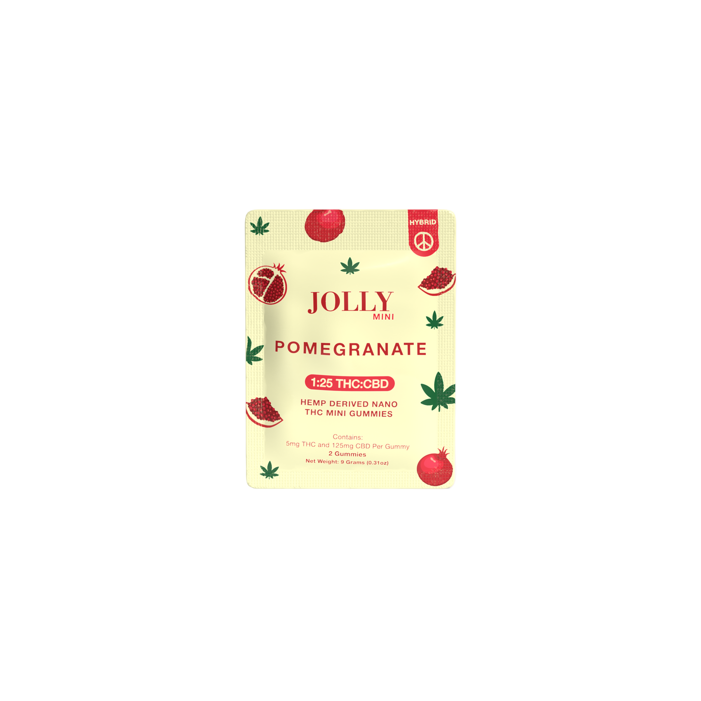 5mg (2ct) Pomegranate (Indica) Vegan Gummies