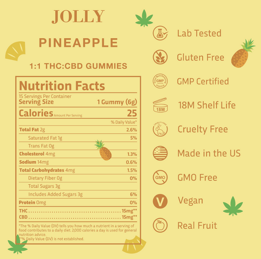 15mg (2ct) Pineapple Vegan Gummies