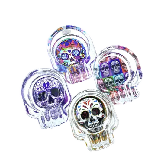 Glass Skull Ashtray