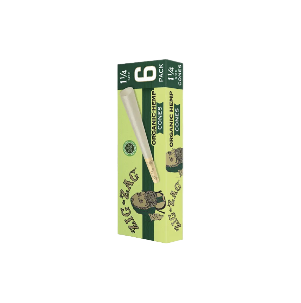 ZigZag Organic 1 1/4 Hemp Cones 6pk