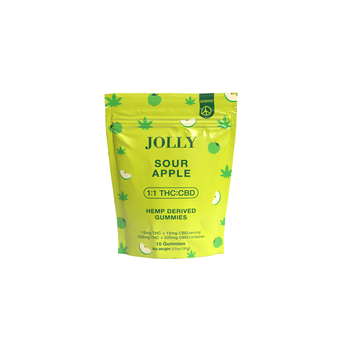 15mg (15ct) Sour Apple Vegan Gummies