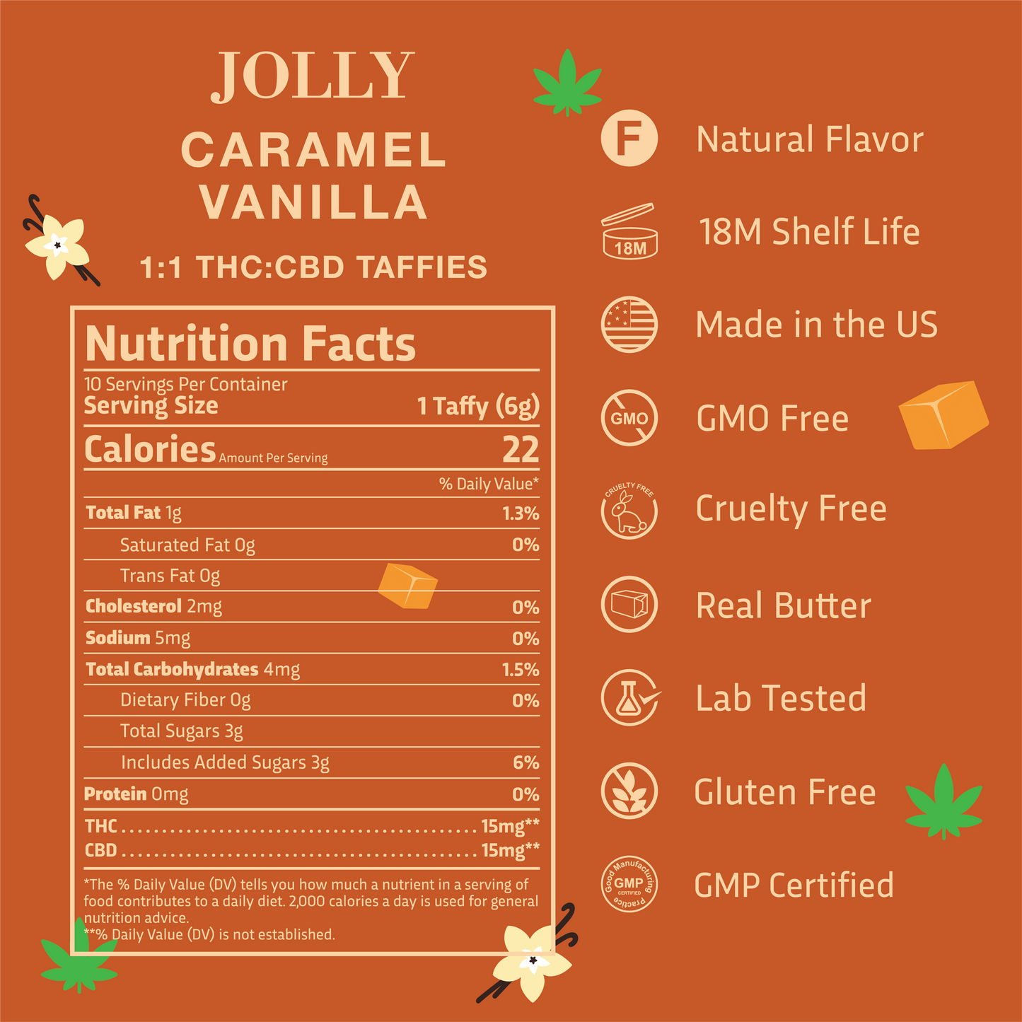 Caramel Vanilla Taffies