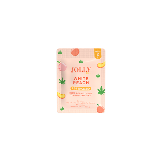 5mg (2ct) White Peach (Sativa) Vegan Gummies