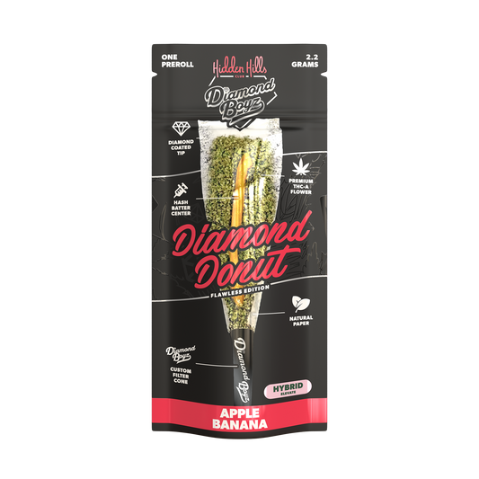 2.2G Diamond Donut | Apple Banana | Hybrid Pre-Roll