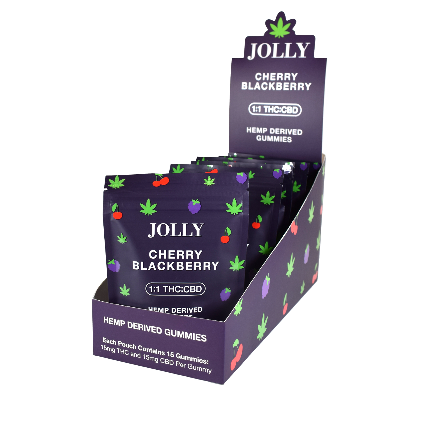 15mg (15ct) Cherry Blackberry Vegan Gummies