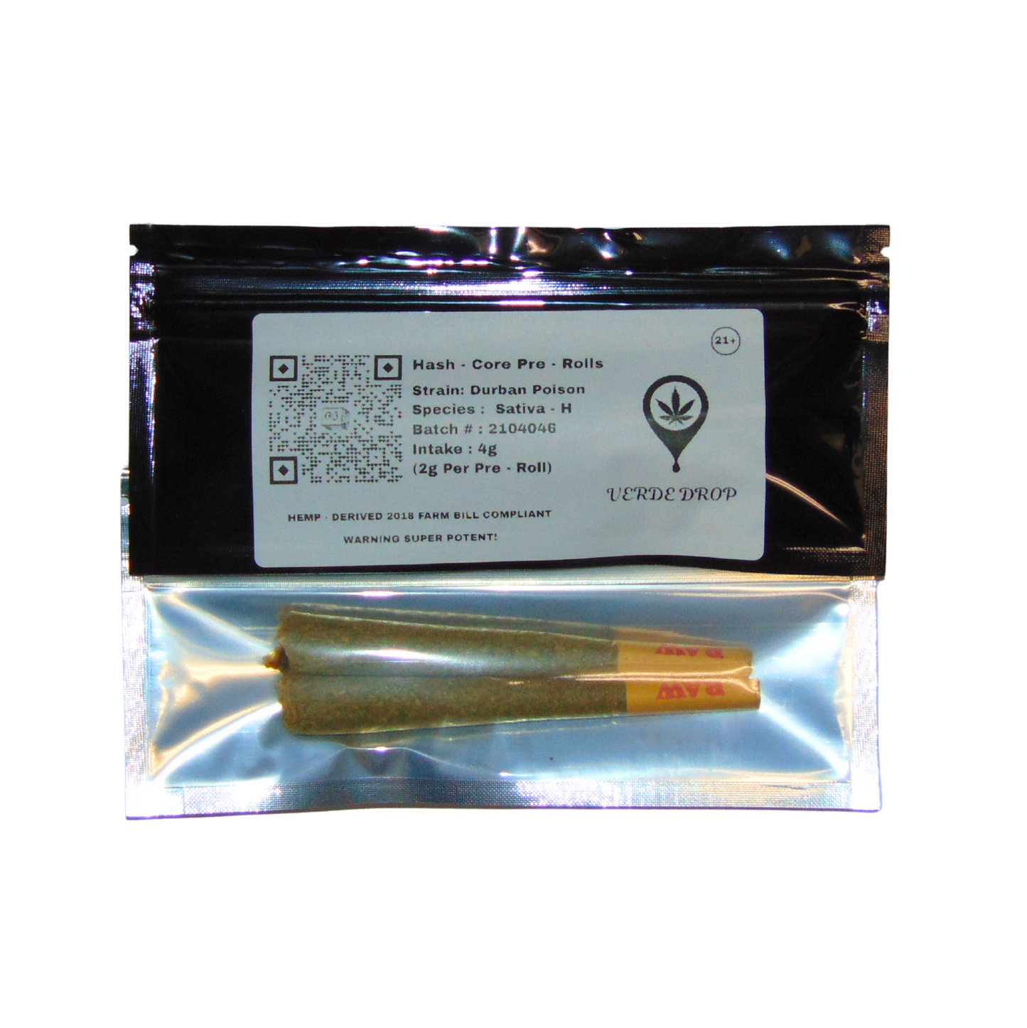 Durban Poison Hash Core Pre - Rolls