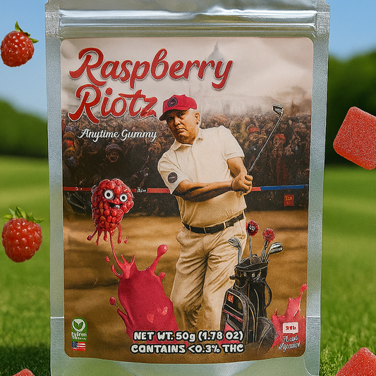 Raspberry Riotz -  25mg Gummies