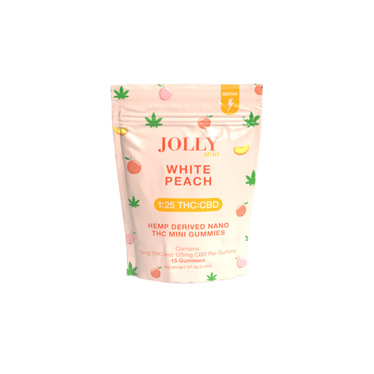 Jolly- white peach 5mg 15ct gummies 