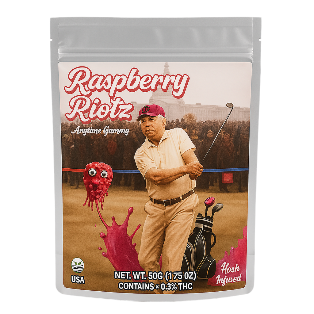 Raspberry Riotz -  25mg Gummies