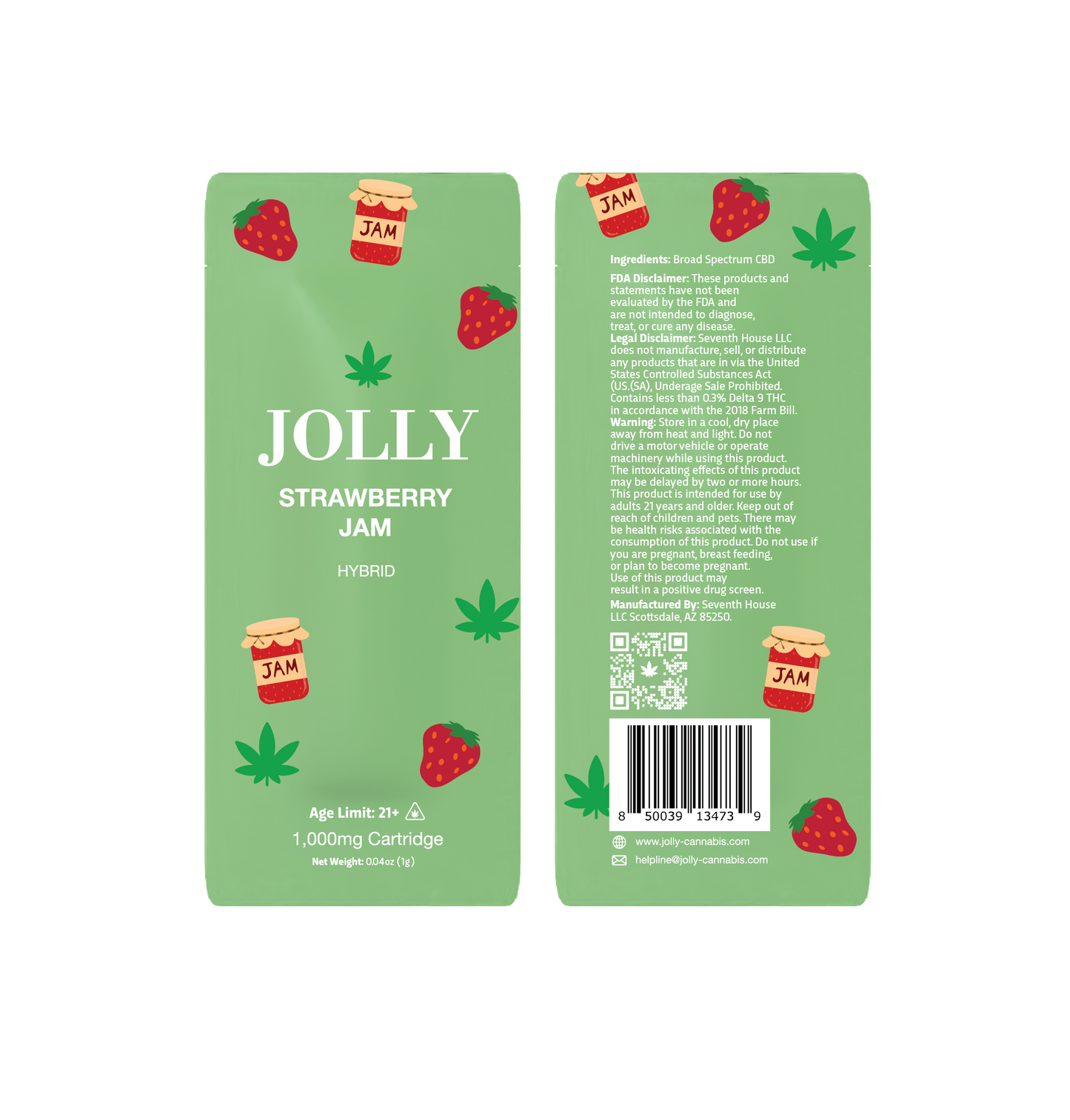 CBD Cartridge - Strawberry Jam