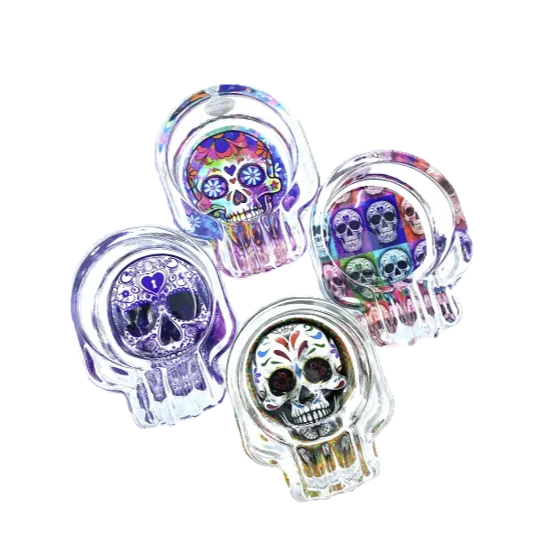 Glass Skull Ashtray