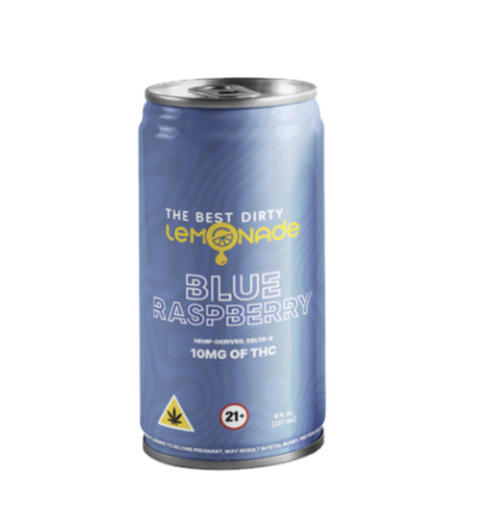 the best dirty lemonade - blue raspberry 10mg thc drink 