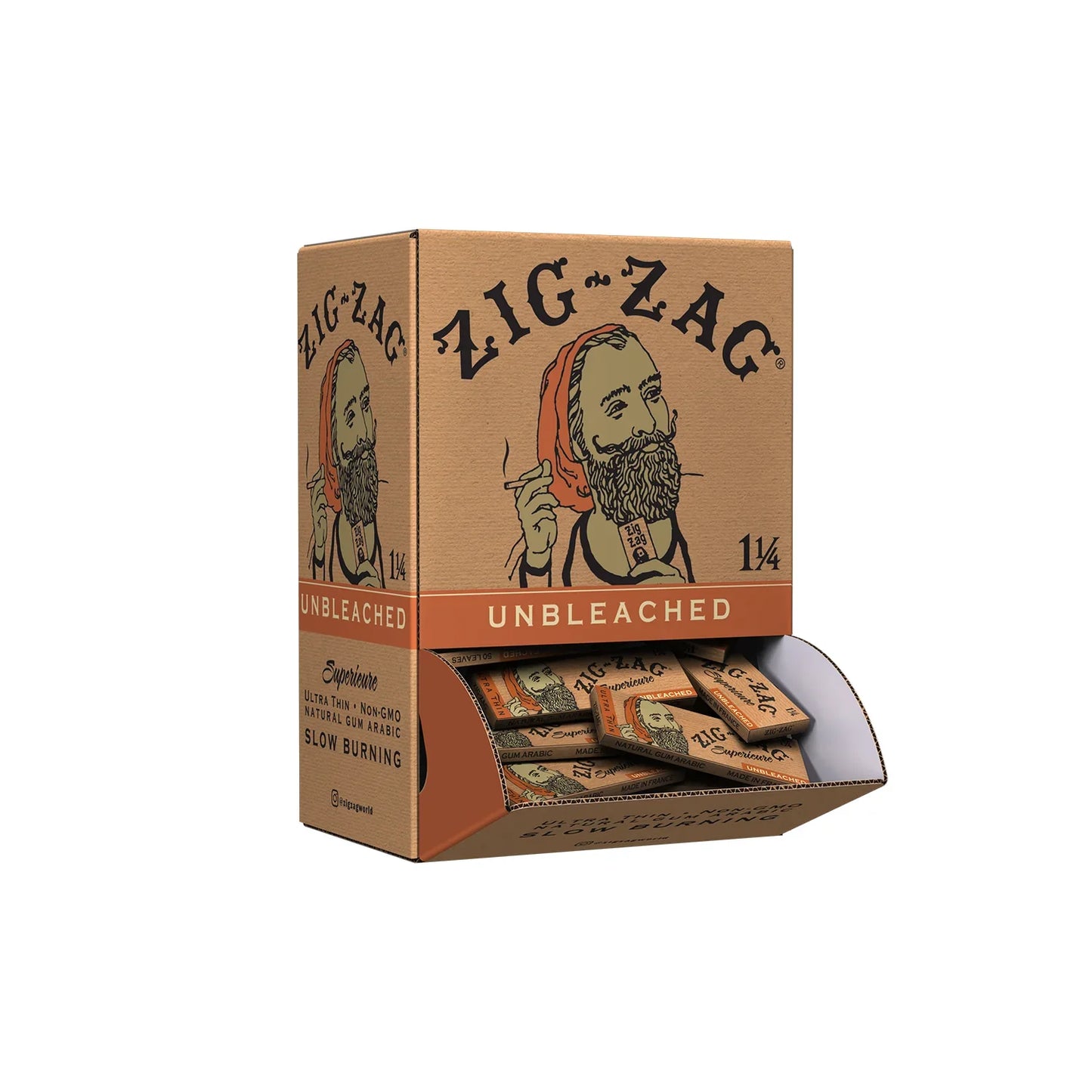 1 1/4 Unbleached Papers Carton