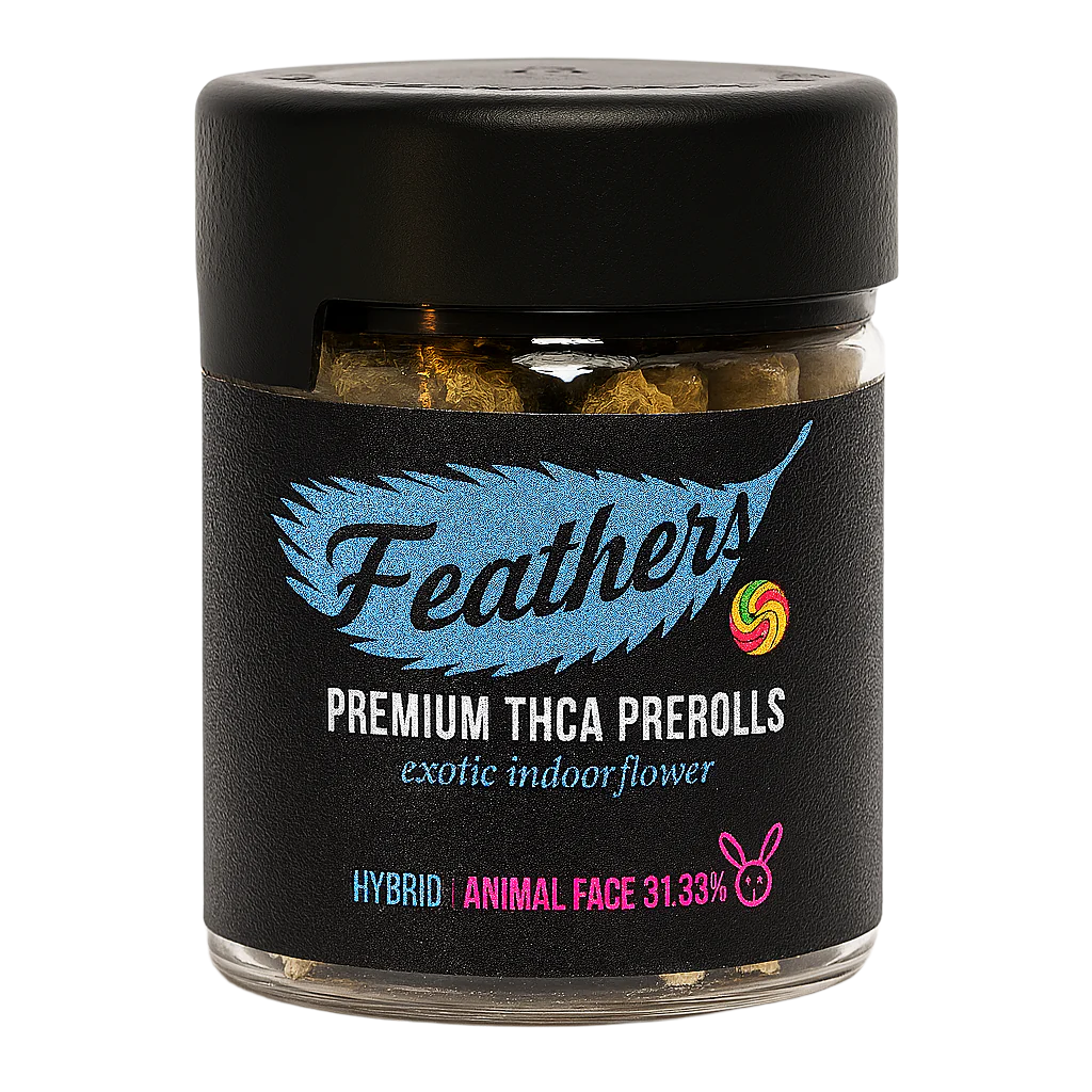 Animal Face 50ct Pre - Roll Jar
