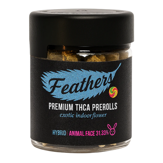 Animal Face 50ct Pre - Roll Jar
